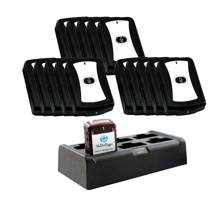 Service-1-knops-oproepsysteem-basic-met-15-knoppen.jpg Zorg service 1-knops oproepsysteem Basic met 15 knoppen + 1 pager - Afbeelding 1