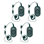 Set van 4 Motorola CLP 446 portofoons met oortjes en opladers